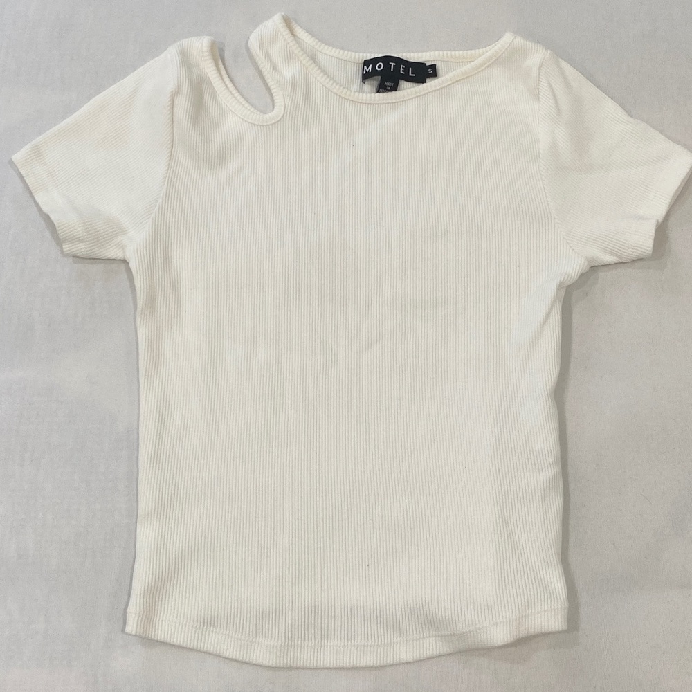 Motel Rocks White Cutout Tee